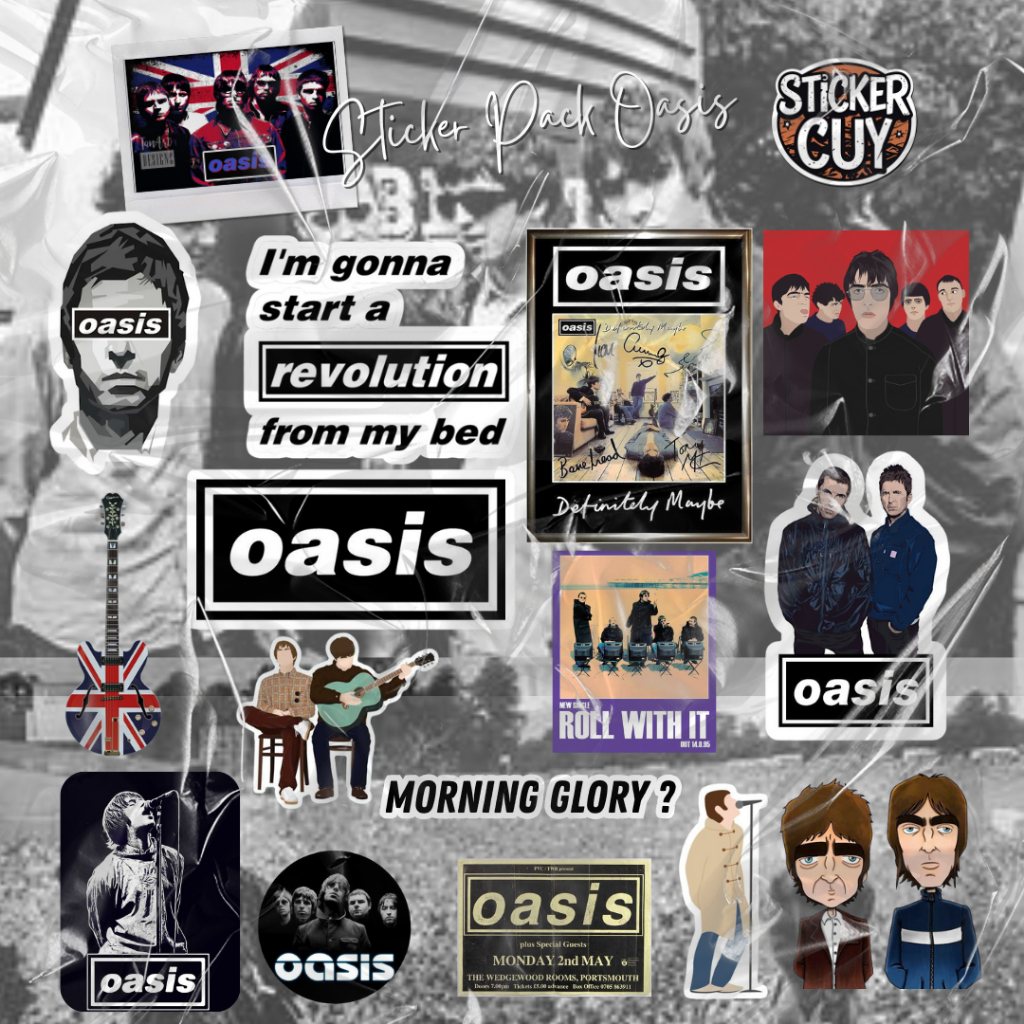 

STIKER BAND OASIS I Stiker Vinyl premium Anti Air dan Anti Lecet Stiker Aesthetic Tahan Lama