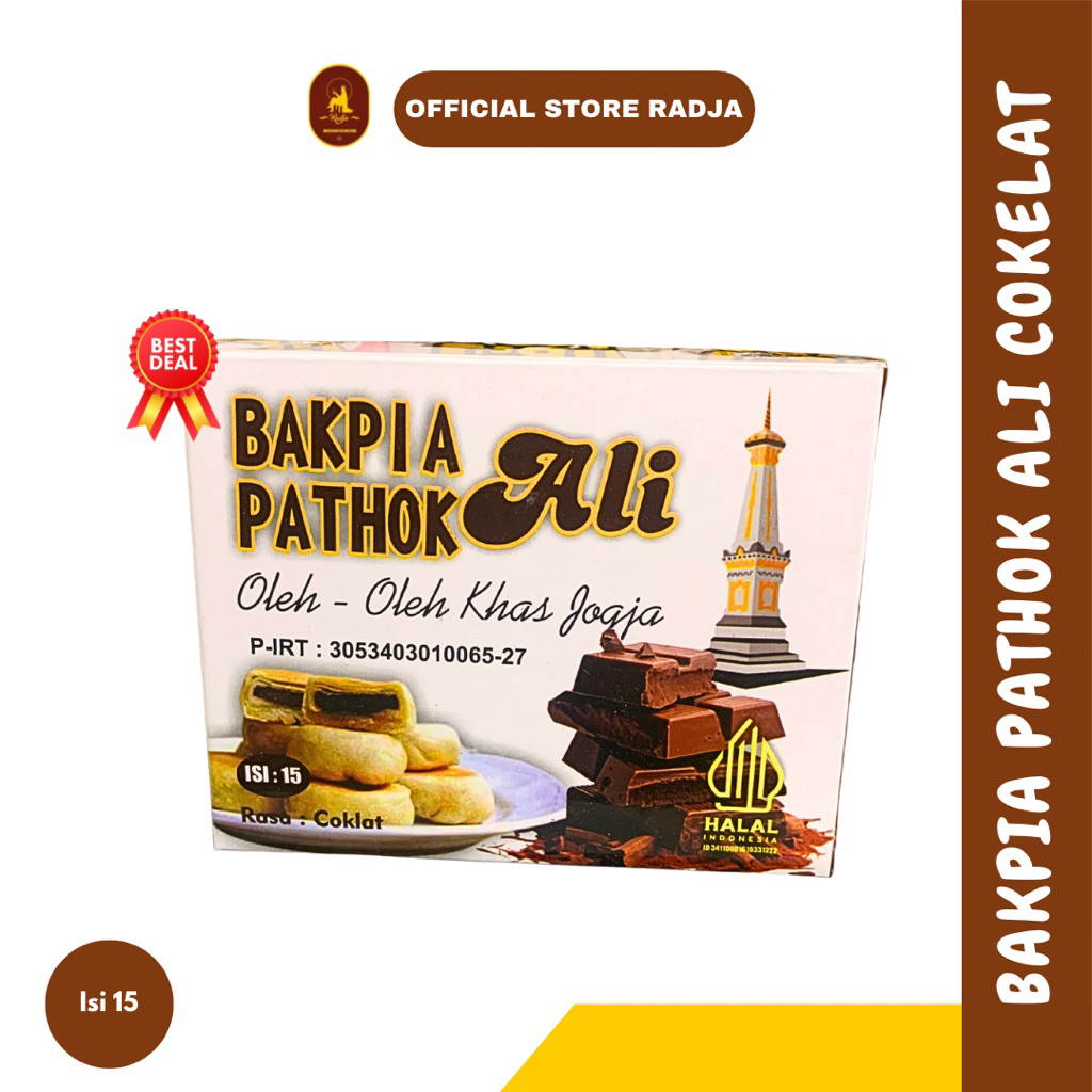

[Isi 15] Bakpia Basah Cokelat Ali PREMIUM Bakpia Pathok Jogja - Oleh Oleh Jogja