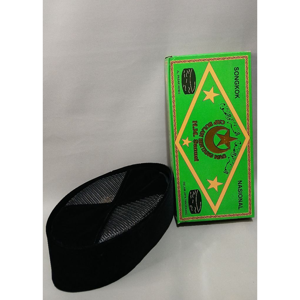 Peci Songkok Ac Silang Bulan Bintang/Peci Bulan Bintang Non Ac