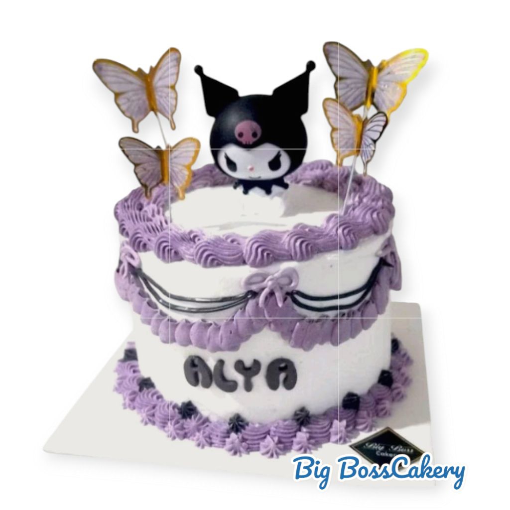 

KUROMI SANRIO VINTAGE BUTTERCREAM CAKE
