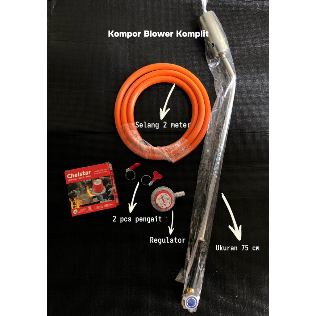 Kompor tikus | kompor blower | kompor bakar kulit sapi | alat bakar Heating Torch gas LPG panjang 45