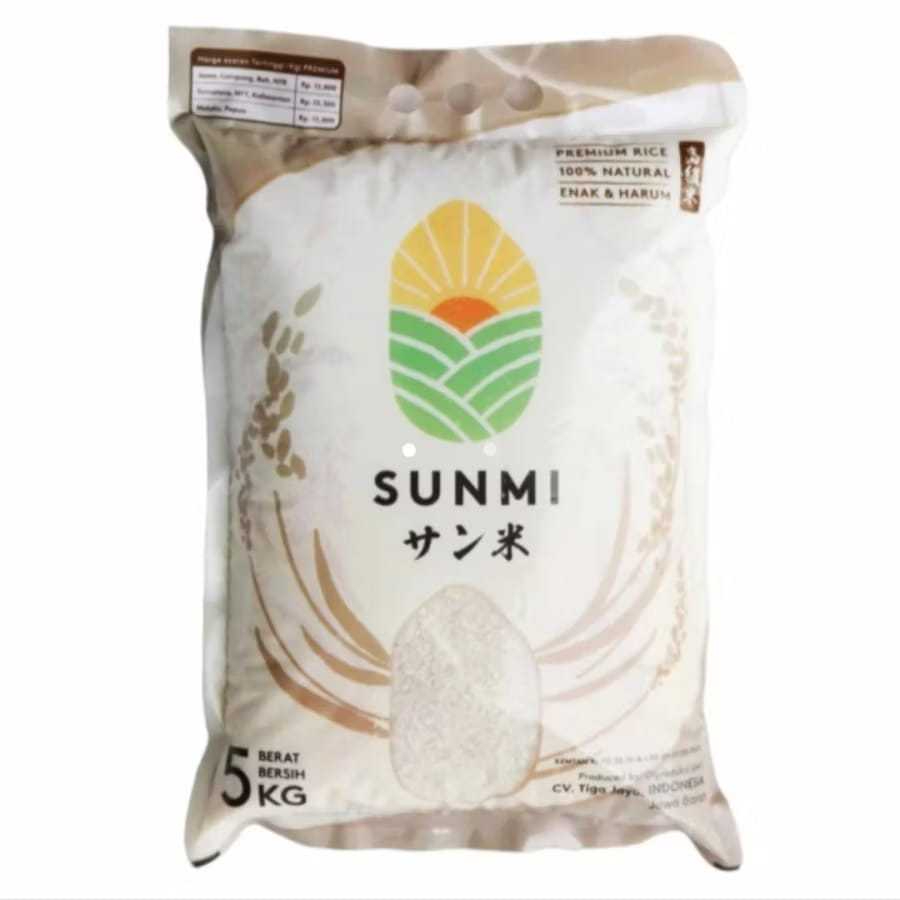 

Beras Sunmi 5 kg/Sunmi beras premium 5kg/Beras jepang sunmi pulen 5kg