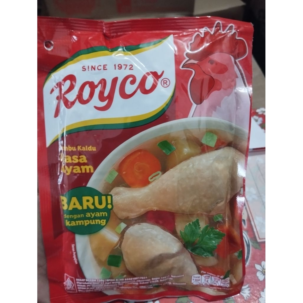 

Forcysn Royco Bumbu Kaldu Penyedap Rasa Ayam Dan Sapi 220G