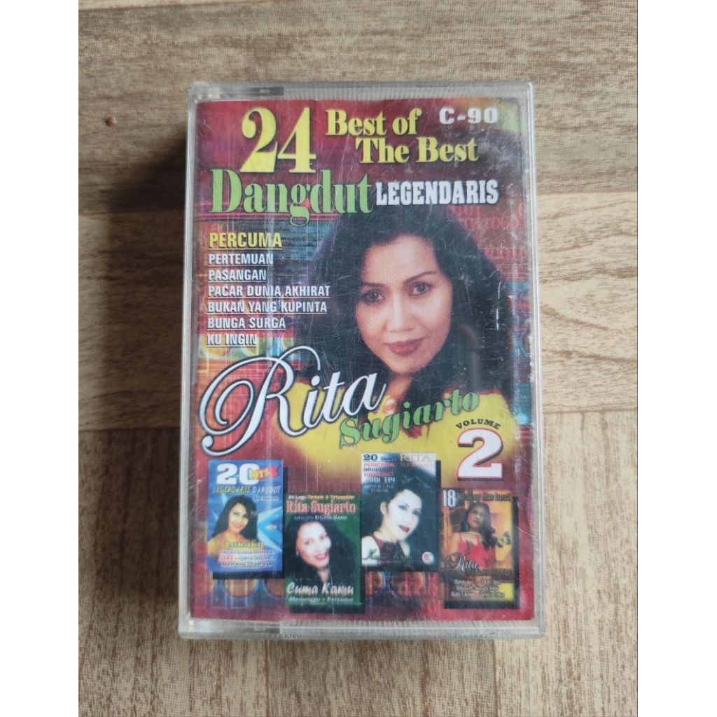 kaset pita 24 best of the best dangdut legendaris RITA SUGIARTO vol.2