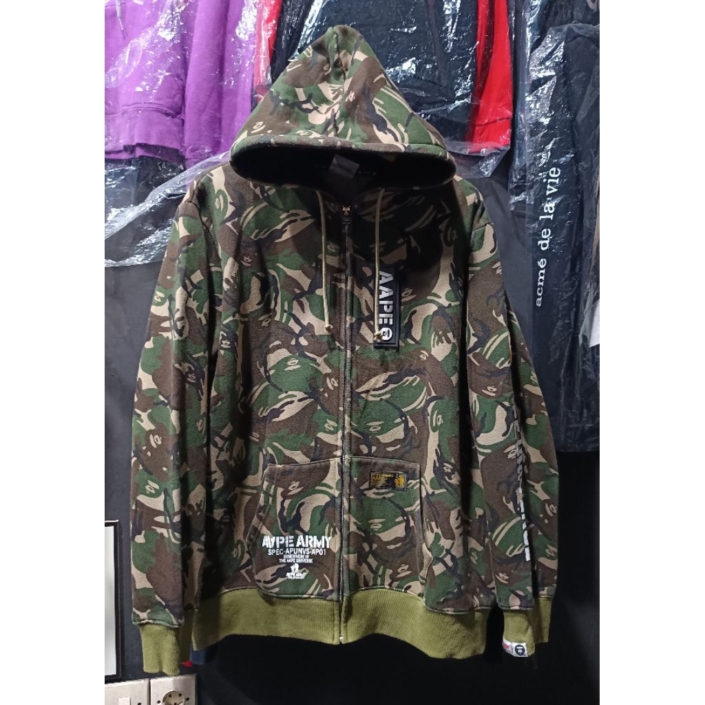 hoodie Camo AAPE bape  UNIVERSE spellout