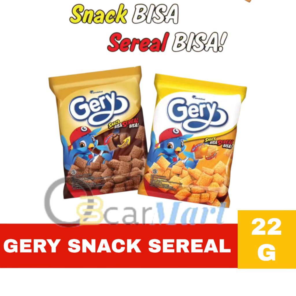 

GERY SEREAL isi 5 Bungkus 22g Snack Sereal Rasa Cokelat Keju