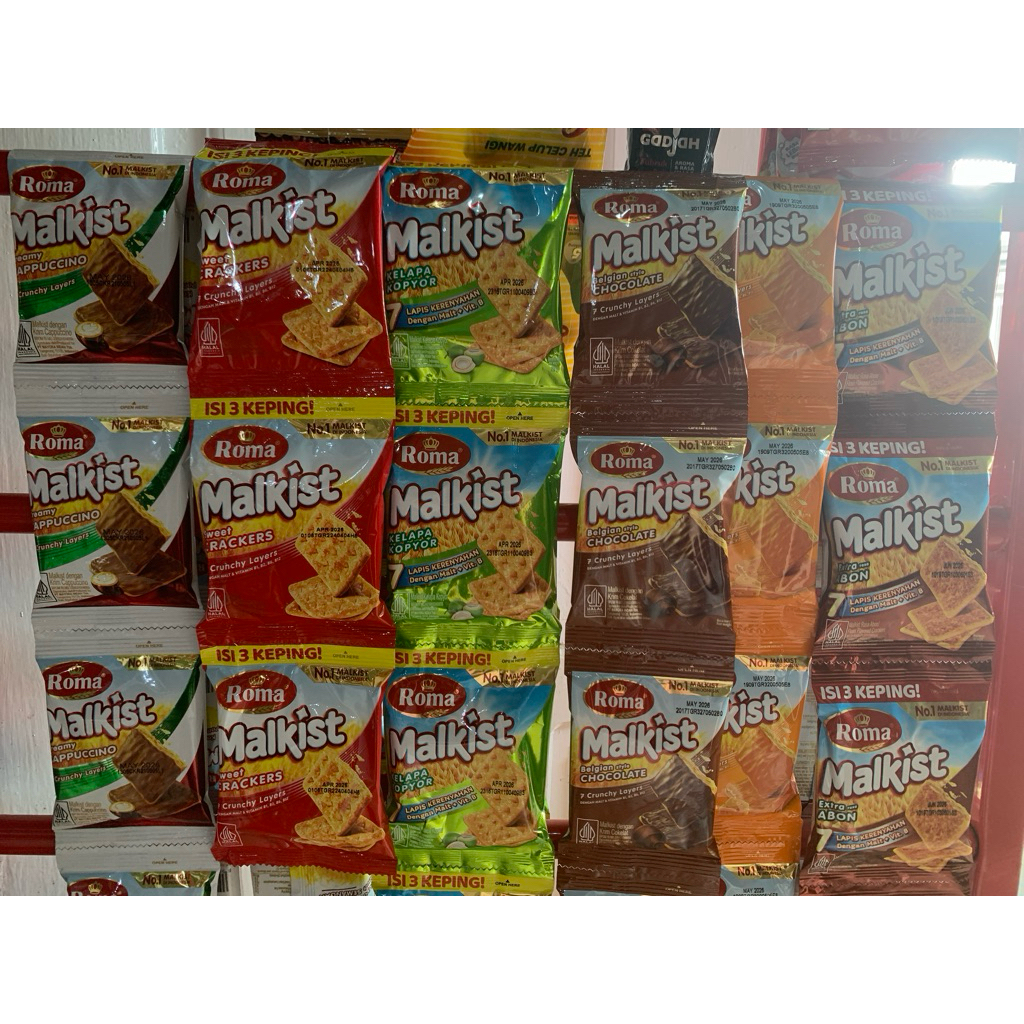 

ROMA MALKIST ISI 3 KEPING ISI 18 gr