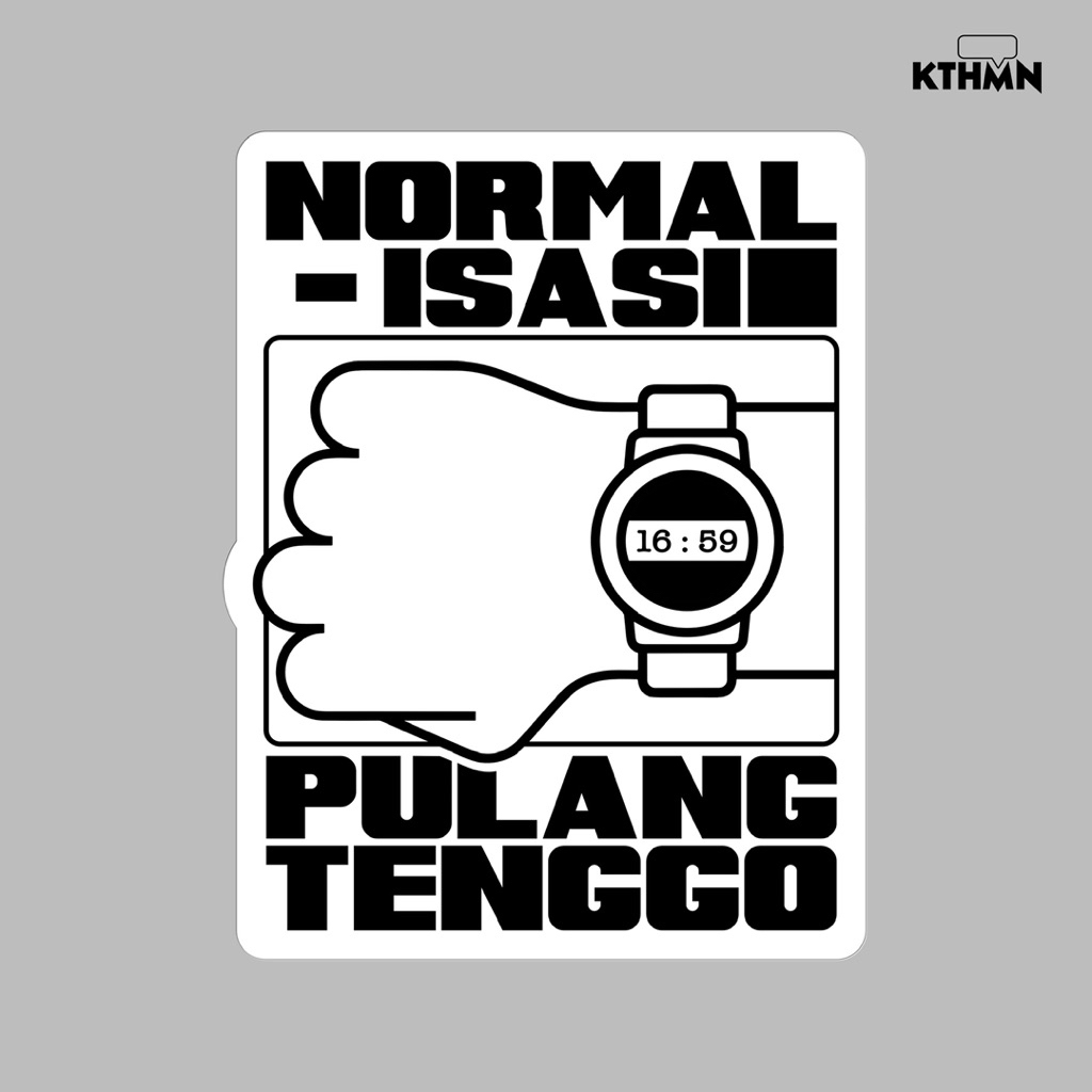 

Normalisasi Pulang Tenggo (Monokrom) - Sticker | SS - 189