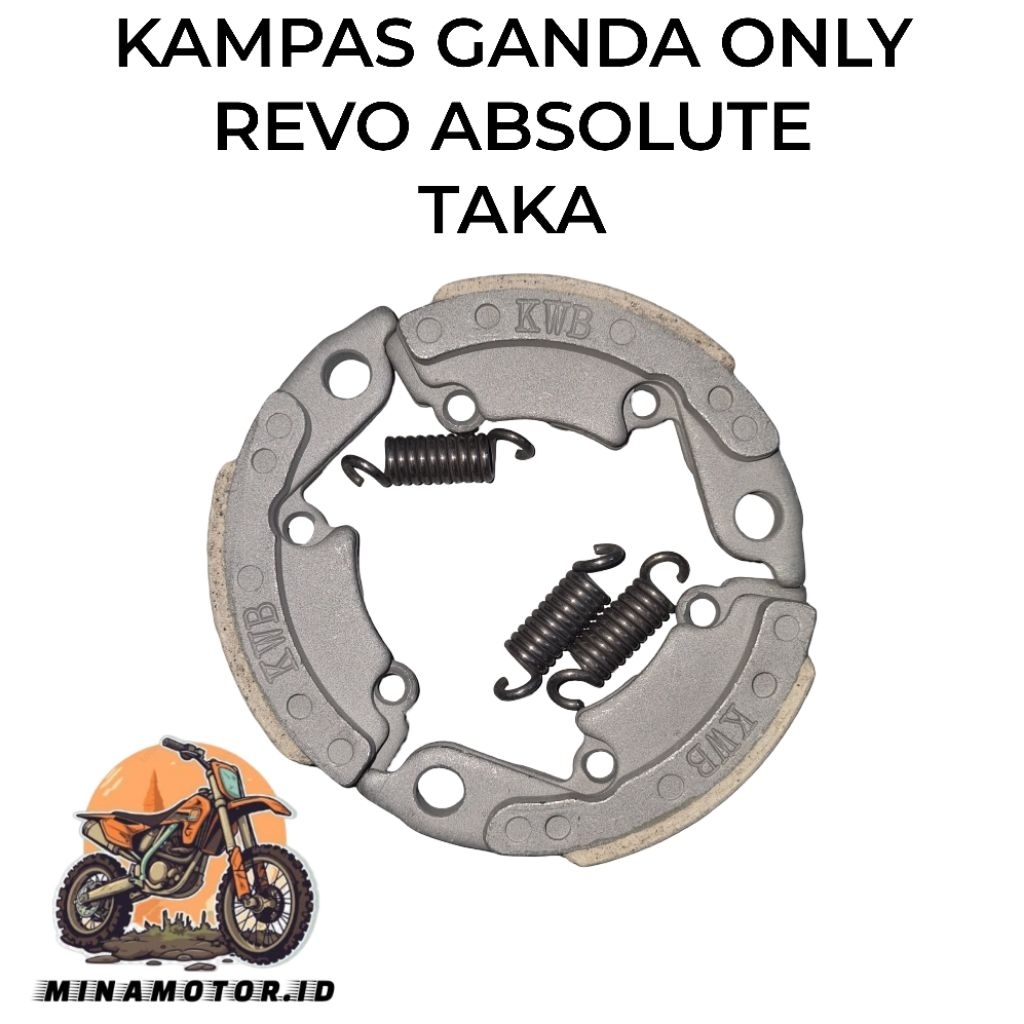 TAKA Kampas Ganda Kopling Otomatis Only Revo Absolute Sparepart Aksesoris Variasi Sukucadang Motor