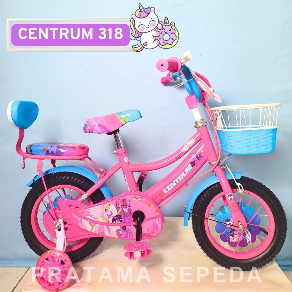 Sepeda Anak 16 Inch Perempuan Mini Centrum Kuda Pony 16" Musik