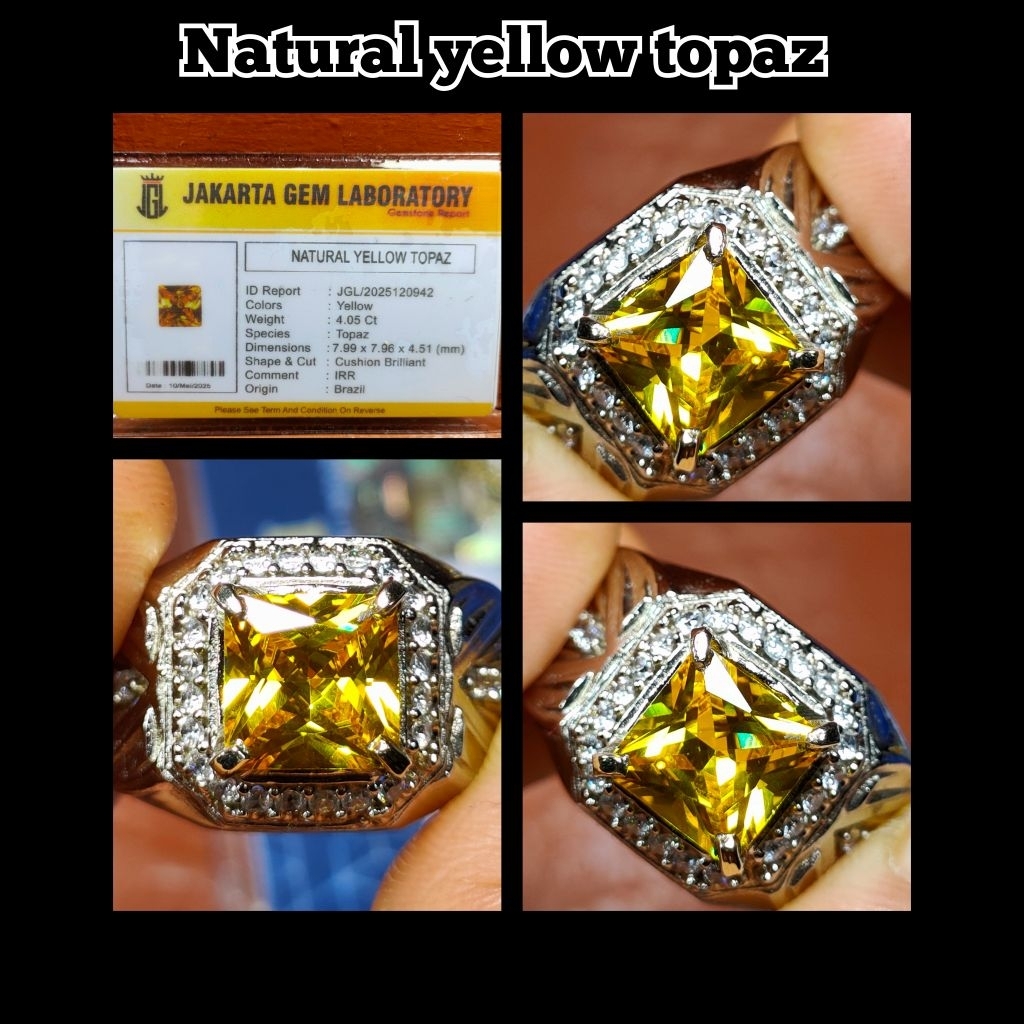 NATURAL BATU YELLOW TOPAZ BRAZIL