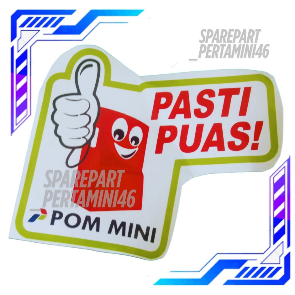

stiker Pom Mini Digital Stiker Pasti Puas