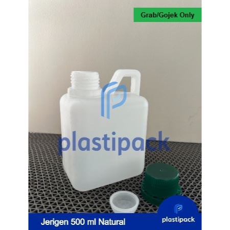 Jerigen 500ml - Natural - Food Grade (Grab/Gosend Only)