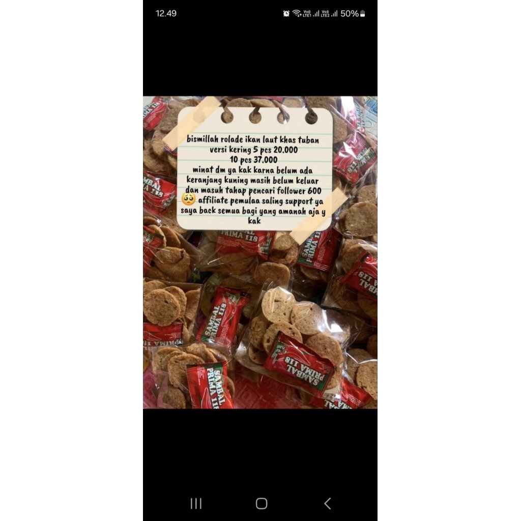 

rolade ikan laut versi kering isi 10 bungkus 37.000