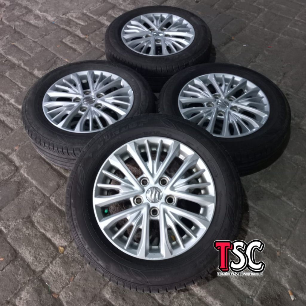 VELG MOBIL COPOTAN ERTIGA RING 15 SEPAKET BAN DUNLOP 185/65 R15