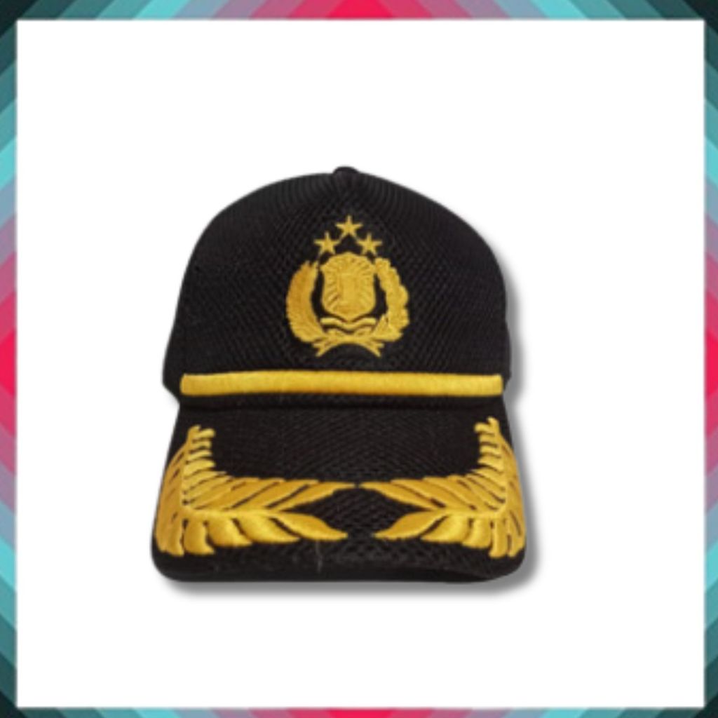 Topi import bahan berkualitas Topi Tactical Topi baseball Polisi police double mees bordier kuning2