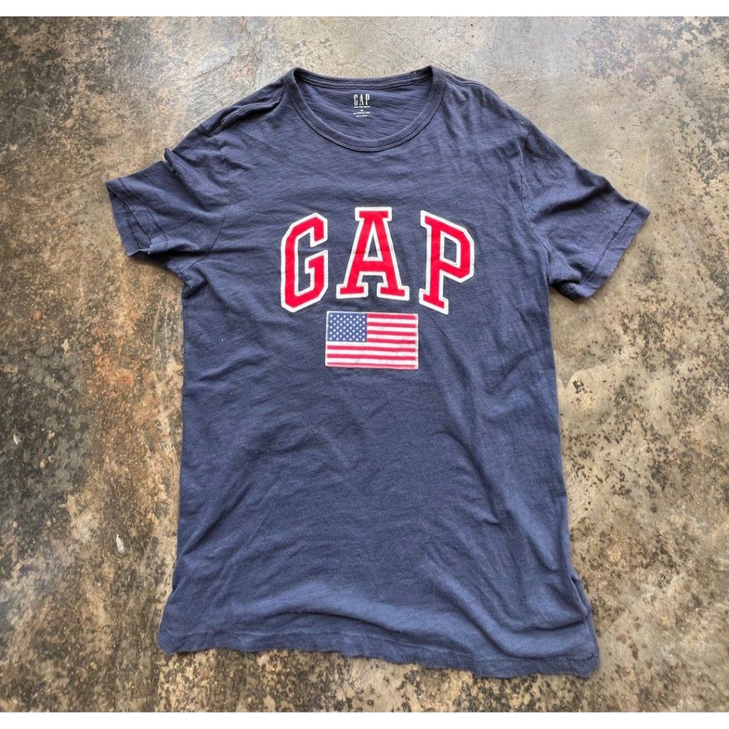 Kaos GAP Vintage Bordir Second Original