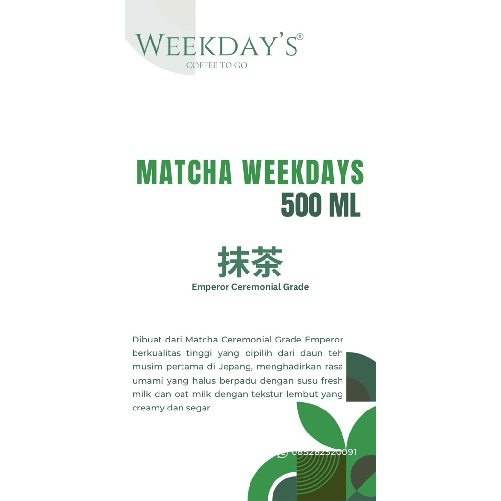

Matcha Latte 500 ML