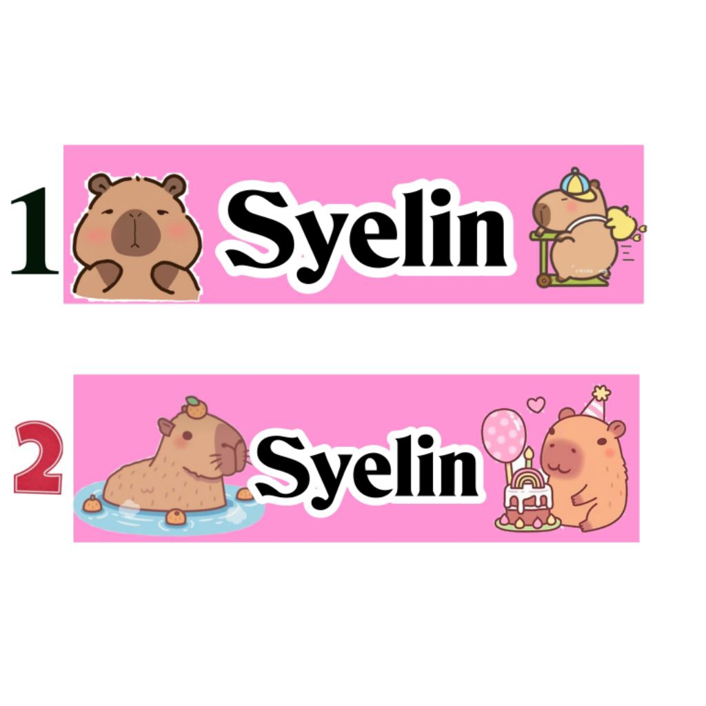 

(ISI 50 PCS) STICKER PENSIL CAPYBARA