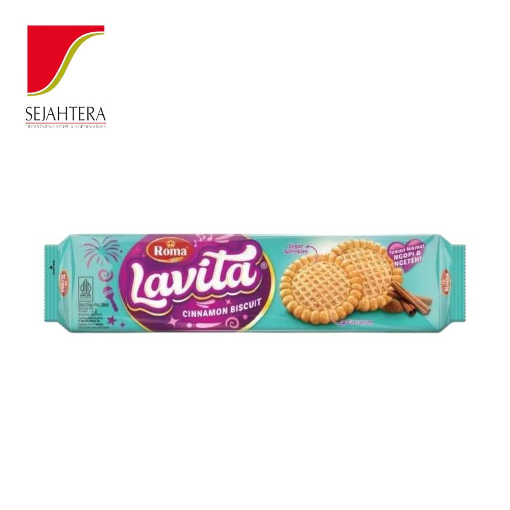 

Roma Lavita Biskuit Kayu Manis 72gr – Camilan Renyah Sehat, Rasa Cinnamon Nikmat