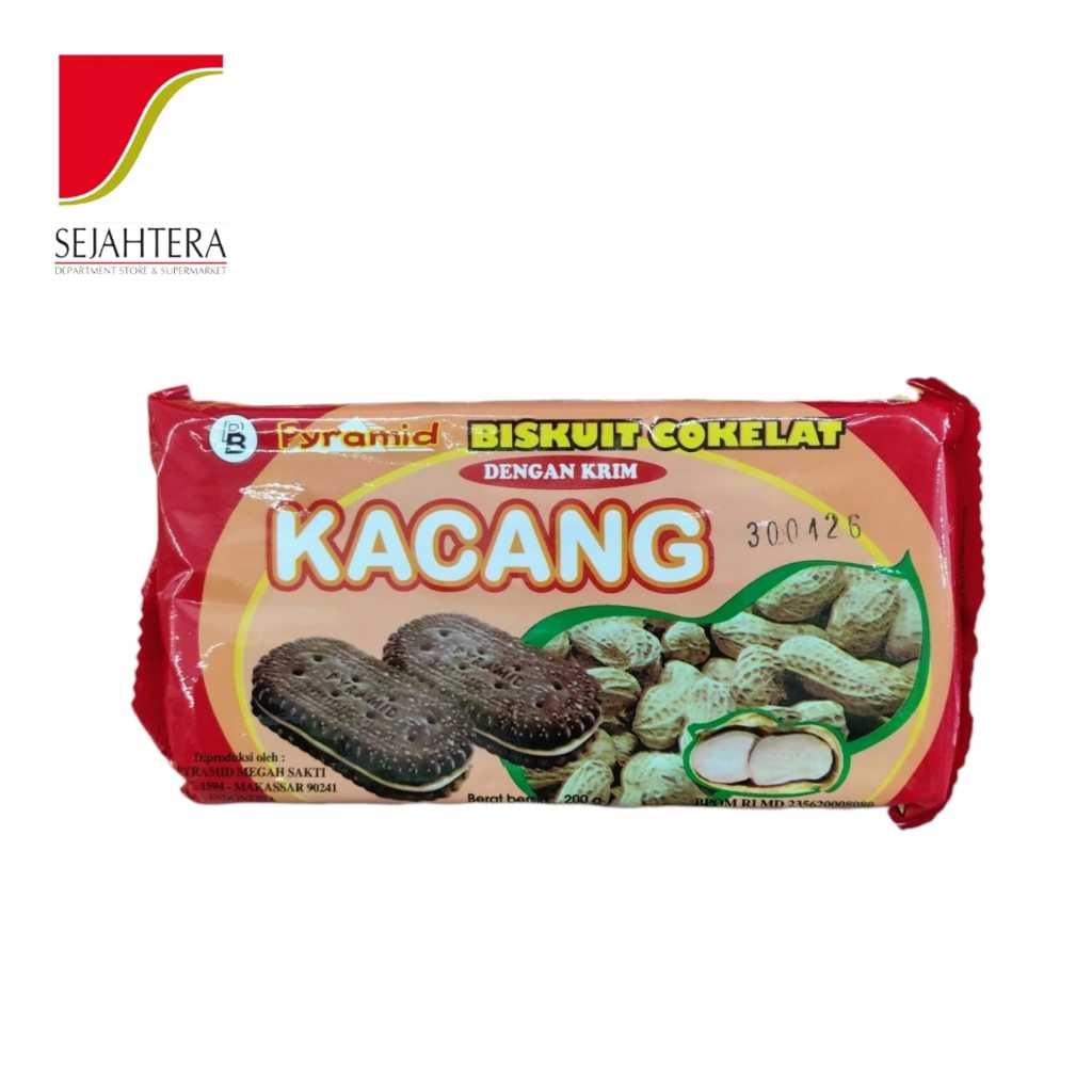 

Pyramid Biskuit Kacang 200g – Camilan Renyah & Gurih, Rasa Kacang Lezat