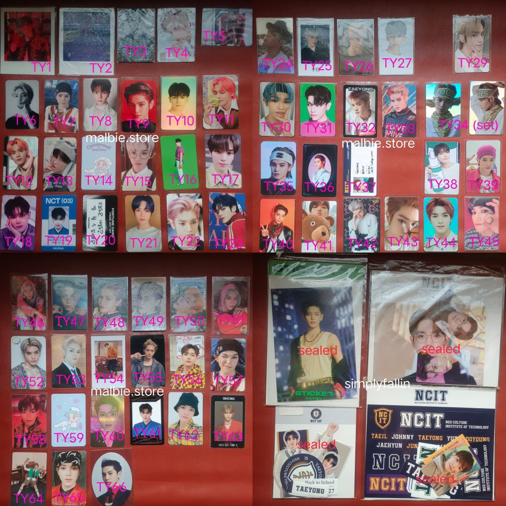 [READY] NCT 127 TAEYONG PHOTOCARD OFFICIAL/ PC TAEYONG OFFICIAL / TAEYONG STICKER / PC TAEYONG BONEK