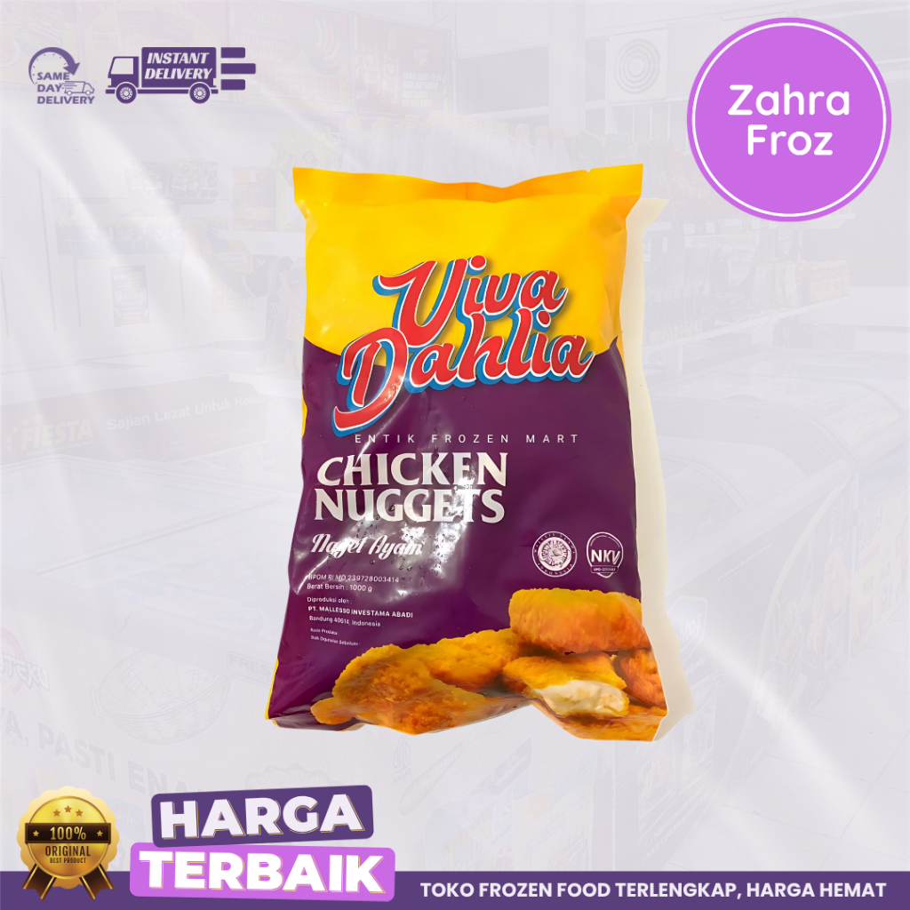 

VIVA DAHLIA CHICKEN NUGGET 1 KG | NAGET AYAM