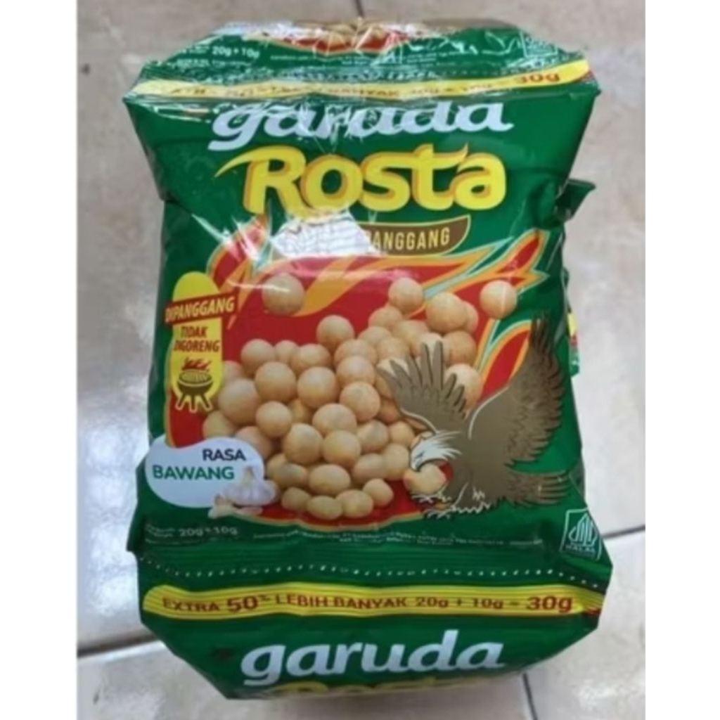 

( 3 pcs ) Kacang Panggang Garuda Rosta 26 gr
