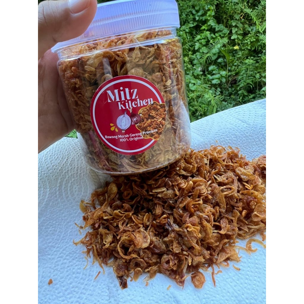 

BAWANG MERAH GORENG PREMIUM 100% ORIGINAL TANPA CAMPURAN / PREMIUM FRIED SHALLOTS