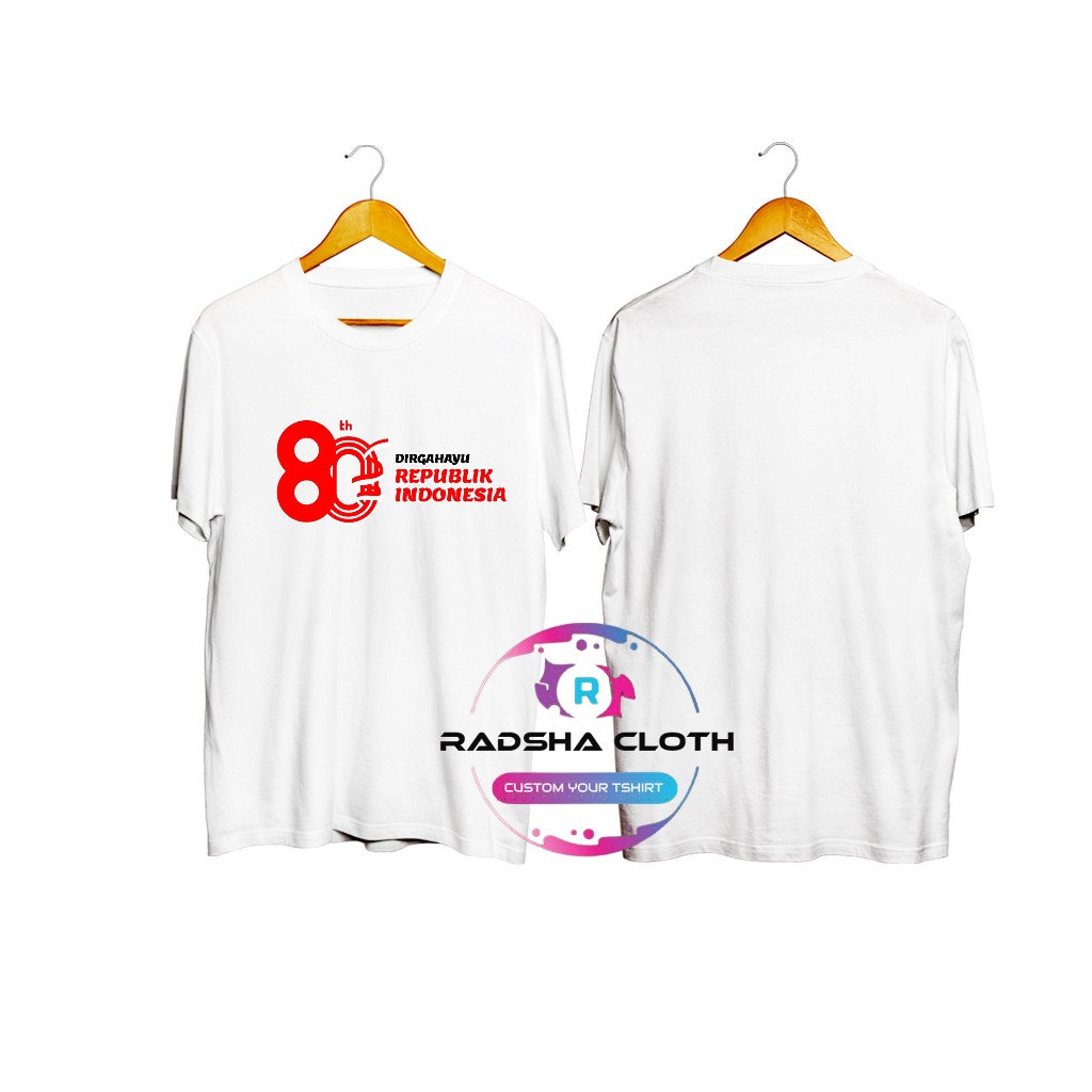 BAJU KAOS DIRGAHAYU REPUBLIK INDONESIA 2025 - KAOS DIRGAHAYU REPUBLIK INDONESIA 80THN - TERBARU