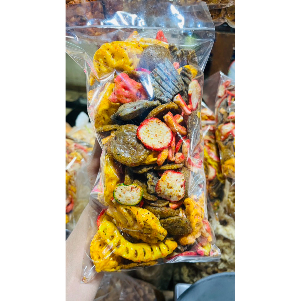 

seblak campur kerupuk mix bumbu melimpah pedas gurih mantap 250g