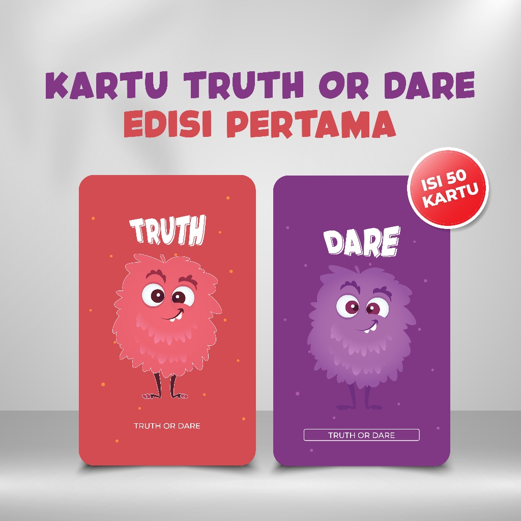Kartu Permainan Truth or Dare untuk Hangout Seru Bersama Teman 50 Kartu