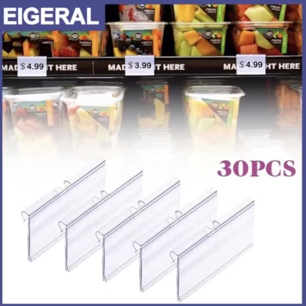 

30pcsLabelHargaAkrilik//PriceTagHolderAkrilik//LabelHargaTranspapran