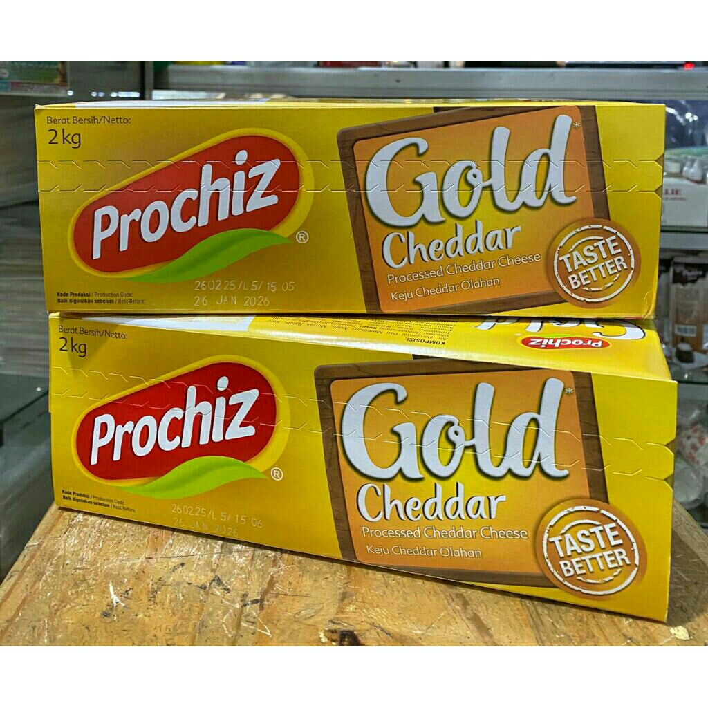 

Keju Cheddar Prochiz Gold 2 kg