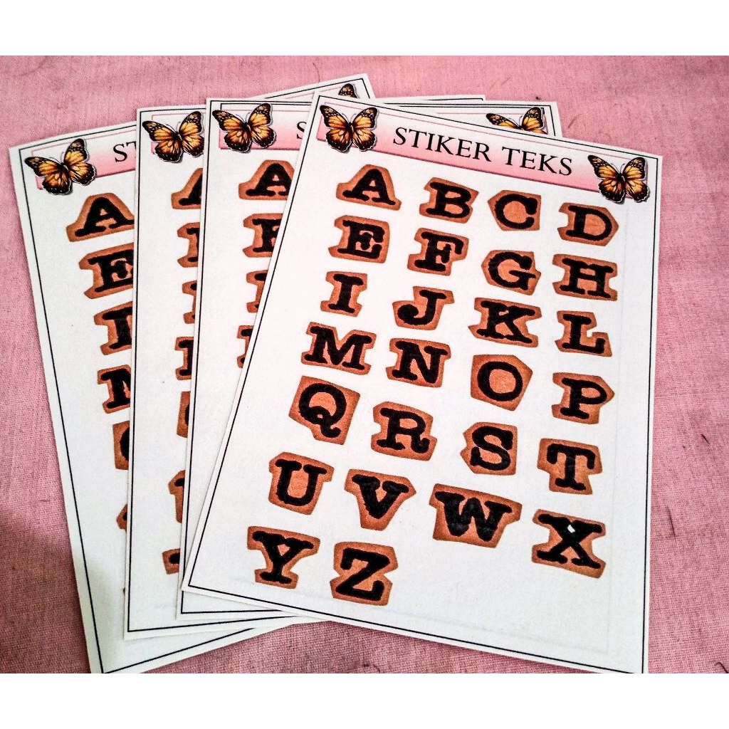 

stiker abjad book decoration isi 50 pcs
