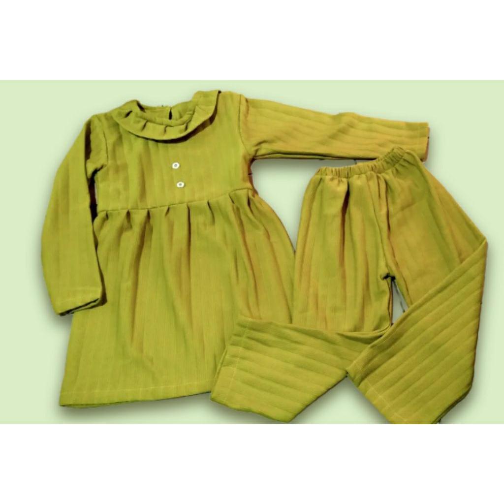 Tunik anak perempuan Setelan tunik anak hornet, one set hornet / setelan hornet / setelan tunik anak