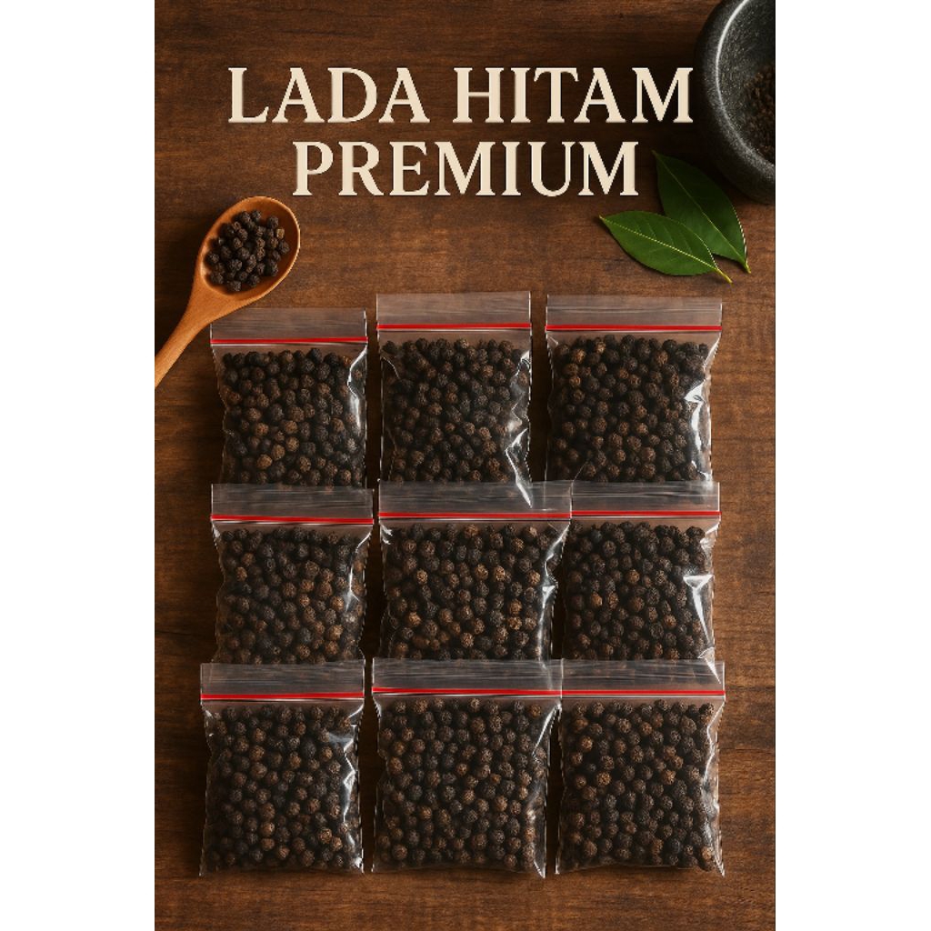 

Lada hitam / merica hitam / Lada hitam biji / Lada hitam butir premium 25 gram