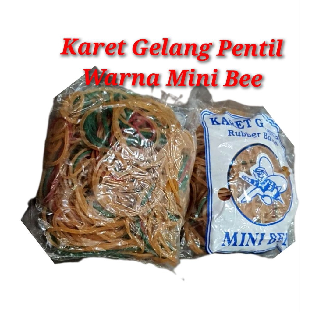 

Karet Gelang Pentil Warna 100 Gram Mini Bee