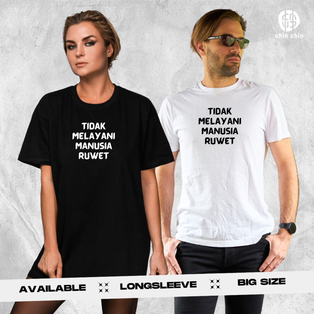 KAOS POLOS KATA-KATA // T-SHIRT MOTIVASI LUCU // BAJU DISTRO // UNISEX // BIG SIZE // PRIA // WANITA