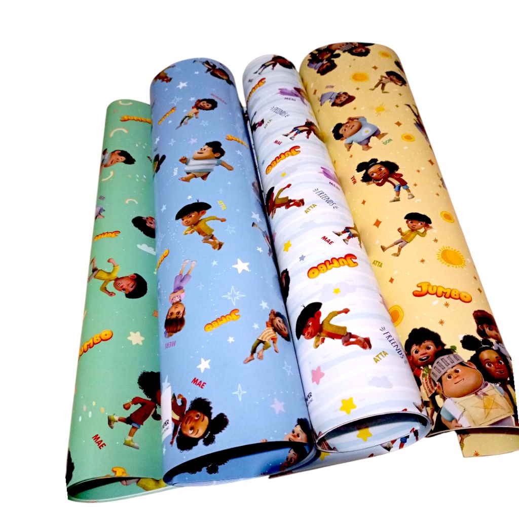 

KERTAS KADO KIKY KARAKTER KARTUN JUMBO 48x62cm 10 LEMBAR