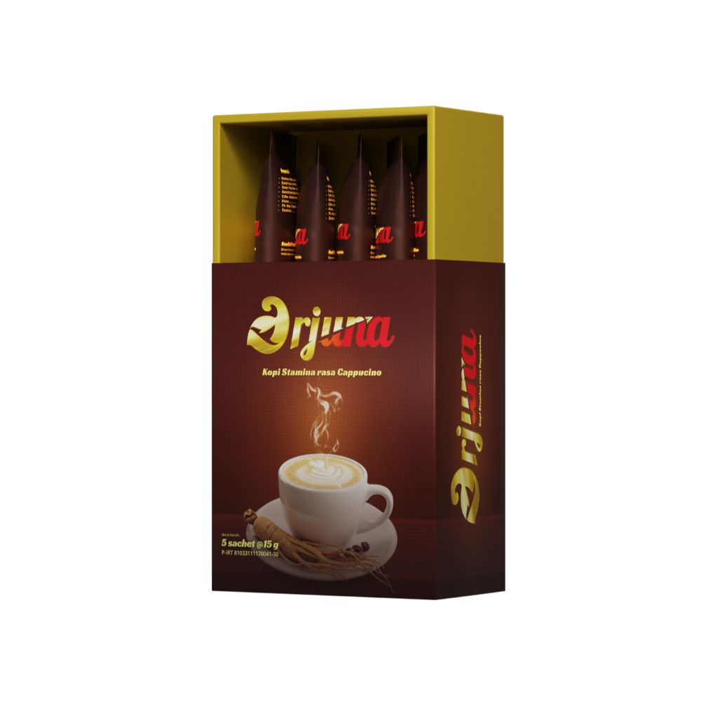 

KOPI ARJUNA COFFE GINGSENG RASA CAPUCCINO ASLI ORIGINAL 1 BOX 5 SACHET