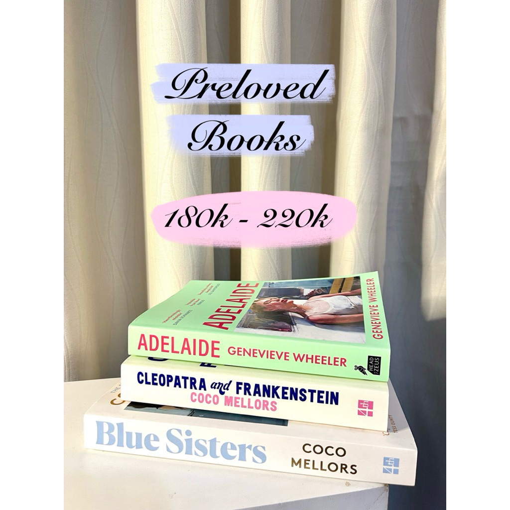 Buku Novel Preloved - Blue Sisters | Cleopatra and Frankenstein | Adelaide