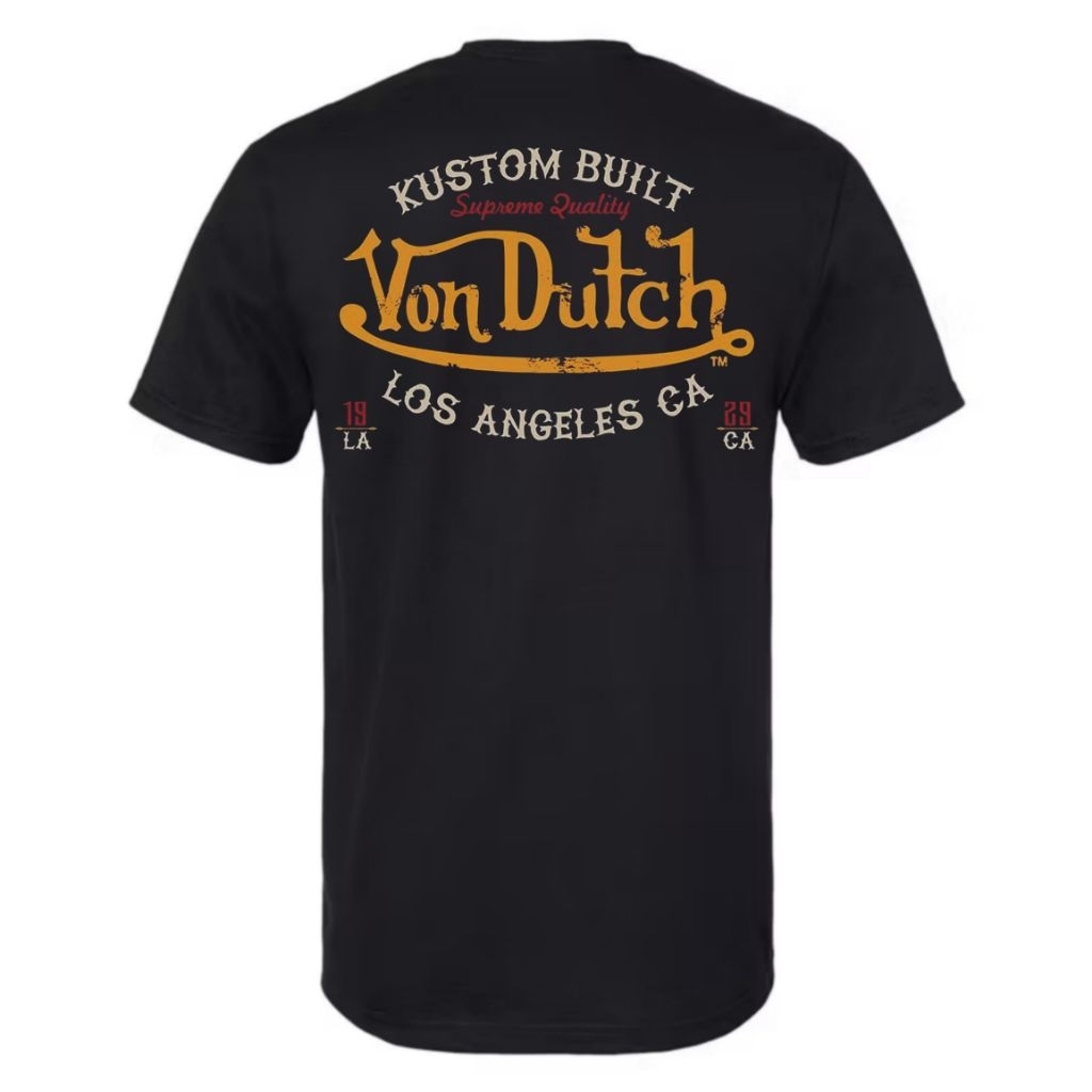 TAMASSAKA - [A0-03] Kaos Von Dutch Unisex , Baju Von Ducth Los Angeles Pria/Wanita