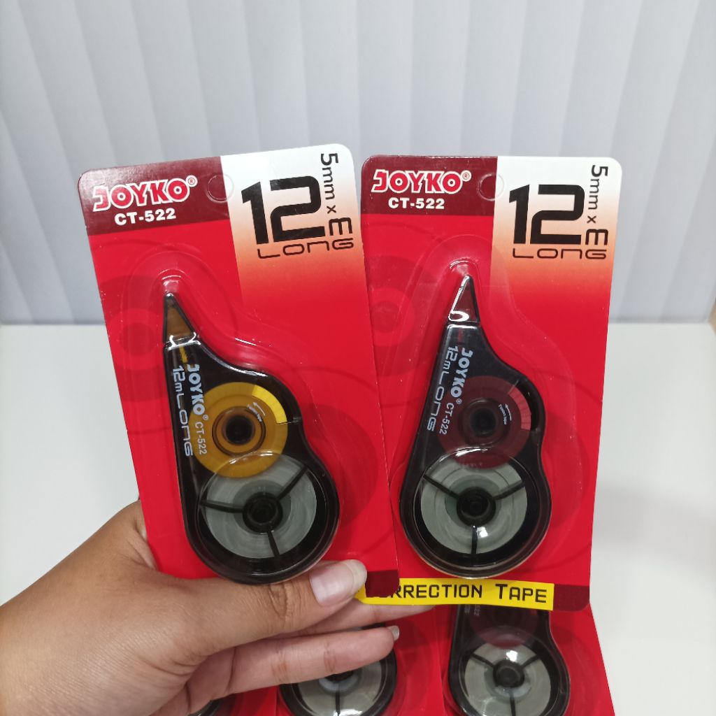 

[ECER] Correction Tape pita JOYKO CT-522 12m x 5mm / CT Joyko Pastel/Correction Tape Kenko CT-902