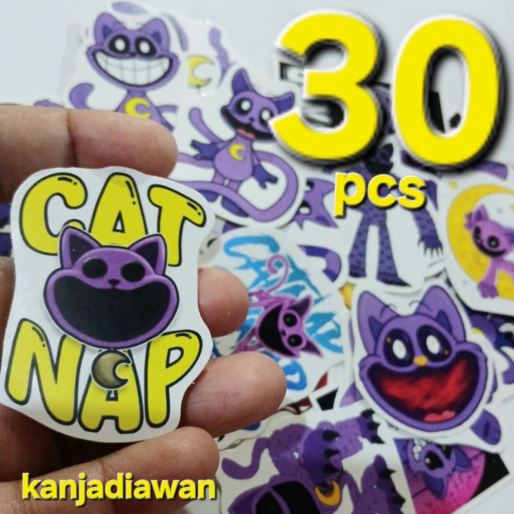 

Stiker Catnap Poppy playtime 30pcs Stiker Smiling Critters Cat Nap