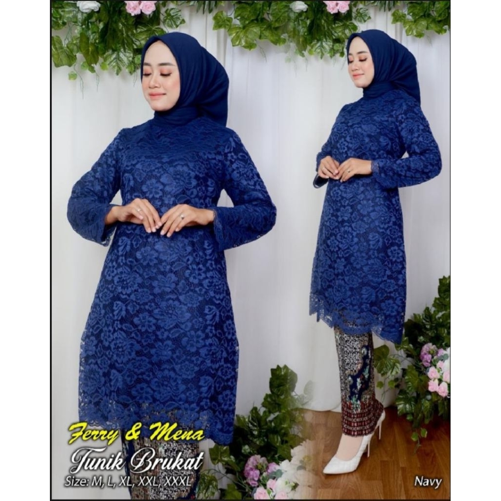 Setelan Dan Atasan Kebaya Tunik Kebaya Pesta Kebaya Kondangan Kebaya Wisuda Kebaya Brokat