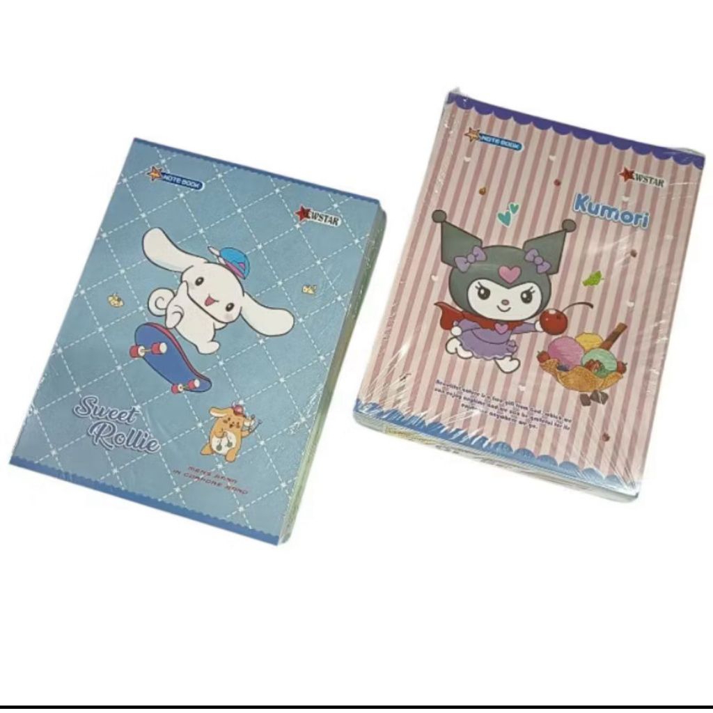 

buku Karakter KUROMI/CINNAMOROL Buku Tulis Newstar 38 Lembar 10 Buku UK Kwarto A5 KUROMI SANRIO