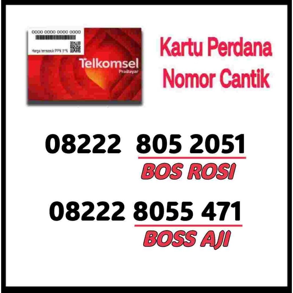 PERDANA TELKOMSEL NOMOR CANTIK SIMPATI BOS BOSS