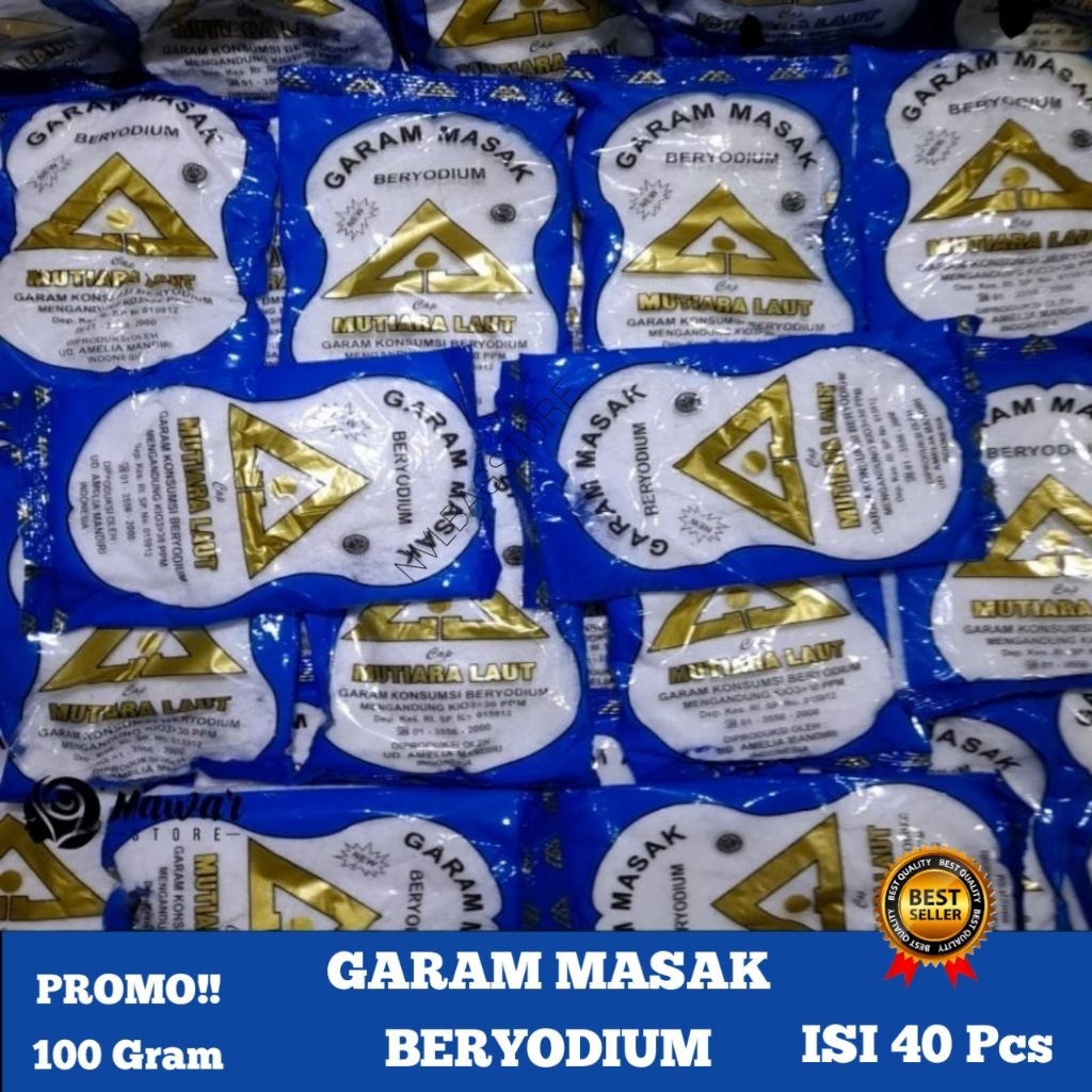 

40 Pcs Garam Masak Beryodium - Garam Dapur Termurah
