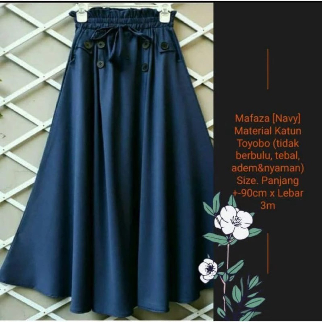 ORIGINAL ROK KATUN PAYUNG, ROK KATUN TOYOBO, ROK KATUN MUSLIMAH